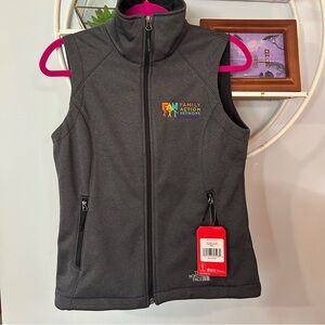 The North Face Ridgewall Women’s Small S Dark Heather Grey Soft Shell Vest NWT
